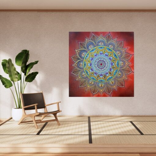 Mandala Ohnivý klenot obraz 50x50 cm